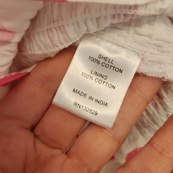 LOVERS+FRIENDS Polka Dot Smocked Dress, Size Medium - Picture 13 of 14